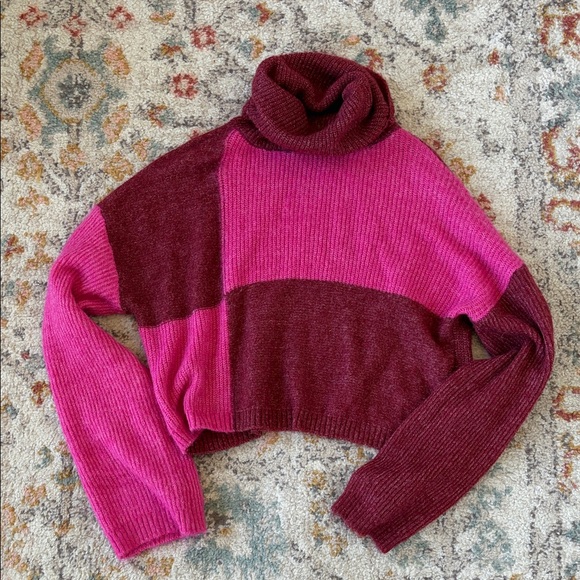 wild fable Sweaters - Wild Fable Oversized Crop Turtleneck Sweater